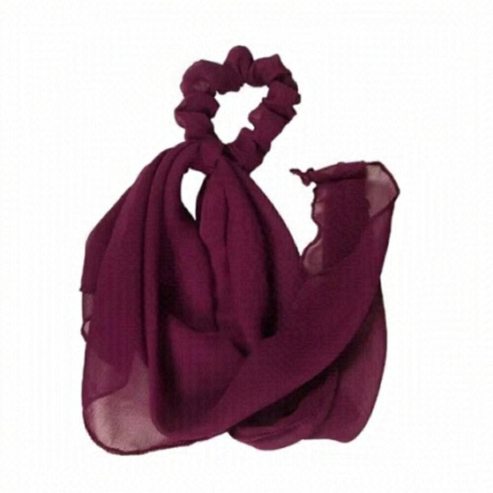 Kenneth Bernard Collection Hair Scarf - Black &amp; Purple​​